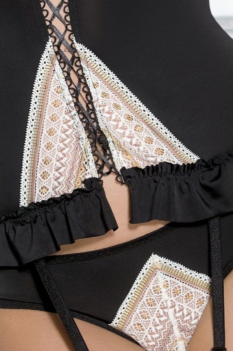 Прелестный корсаж Connie с двухцветным кружевом и оборками - Casmir купить с доставкой
