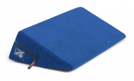 Синяя малая подушка для любви Liberator Retail Wedge - Liberator - купить с доставкой в Новосибирске