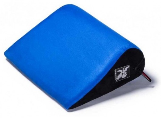 Синяя малая замшевая подушка для любви Liberator Retail Jaz - Liberator - купить с доставкой в Новосибирске