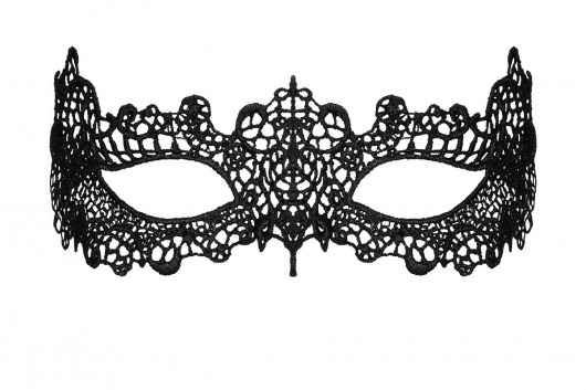 Чёрная ажурная маска на глаза - Obsessive купить с доставкой