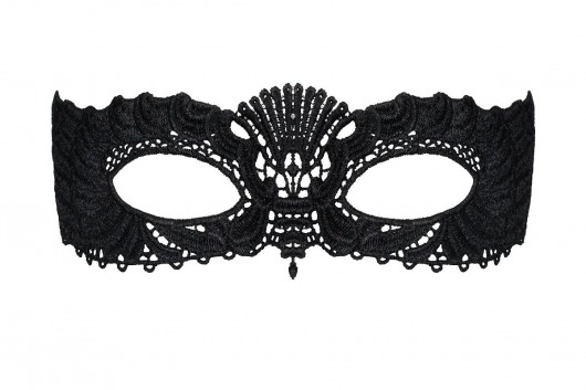 Черная маска на глаза с узорами - Obsessive купить с доставкой