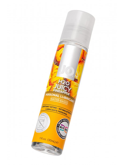 Смазка с ароматом ананаса JO Flavored Juicy Pineapple - 30 мл. - System JO - купить с доставкой в Новосибирске