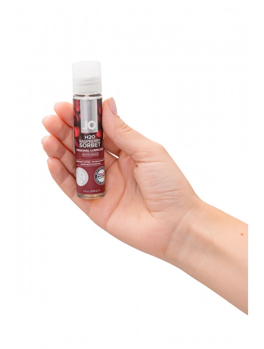 Смазка с ароматом малинового щербета JO Flavored Raspberry Sorbet - 30 мл. - System JO - купить с доставкой в Новосибирске
