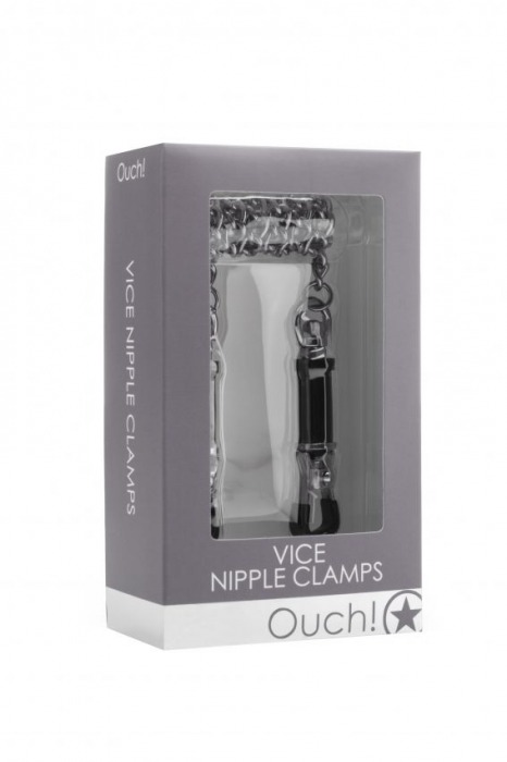 Серебристые зажимы для сосков Vice Nipple Clamps - Shots Media BV - купить с доставкой в Новосибирске