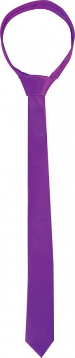 Фиолетовая лента-галстук для бандажа Tie Me Up - Shots Media BV - купить с доставкой в Новосибирске