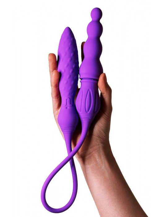 Двухсторонний гибкий вибромассажер 2X+LRS с дистанционным управлением - Adrien Lastic