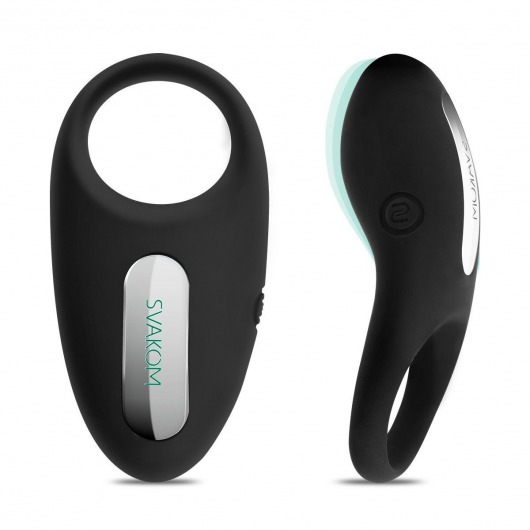 Чёрное эрекционное виброкольцо Wendy Black - Svakom - в Новосибирске купить с доставкой