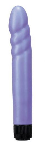 Фиолетовый водонепроницаемый вибромассажер Pure Vibes - 21,8 см. - Seven Creations