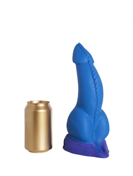 Синий фаллоимитатор  Дракон Эглан Large  - 26 см. - Erasexa