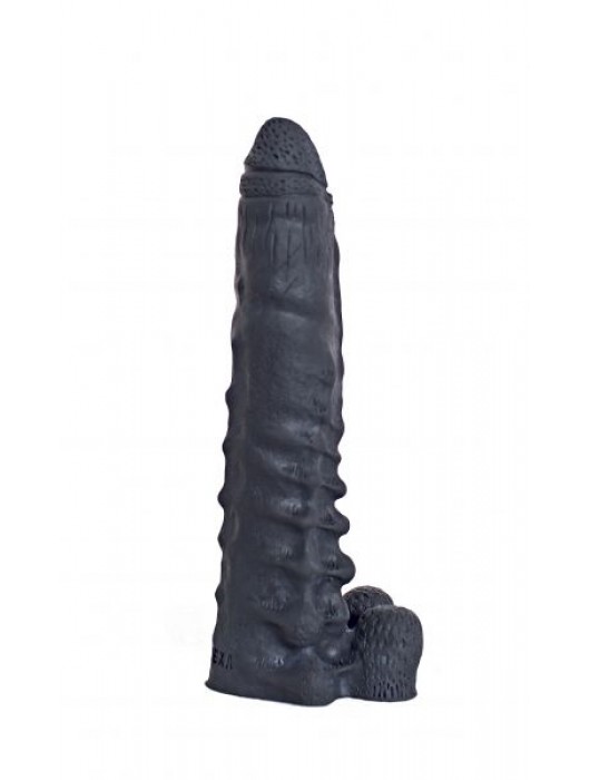 Чёрный фаллоимитатор-гигант  Аватар  - 31 см. - Erasexa