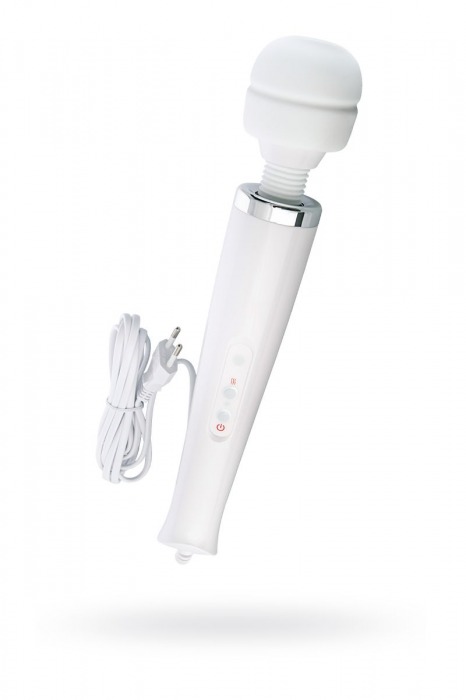 Работающий от сети, белый вибратор Super massager - 32 см. - Erotist Adult Toys