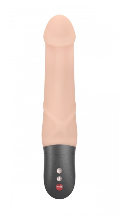 Телесный вибратор с чуть загнутой головкой Mr Boss - 20,2 см. - Fun Factory