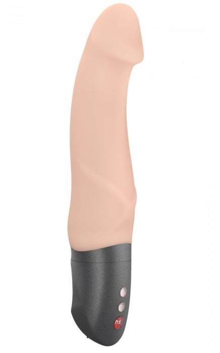 Телесный вибратор с чуть загнутой головкой Mr Boss - 20,2 см. - Fun Factory