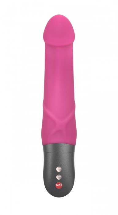 Розовый вибратор с чуть загнутой головкой Mr Boss - 20,2 см. - Fun Factory