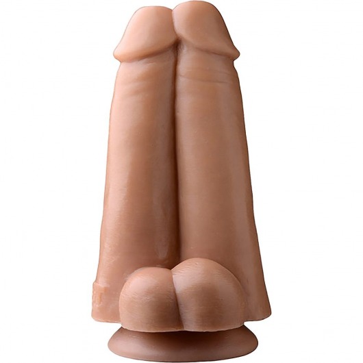Сдвоенный фаллоимитатор  Dual Dicks - 23 см. - XR Brands