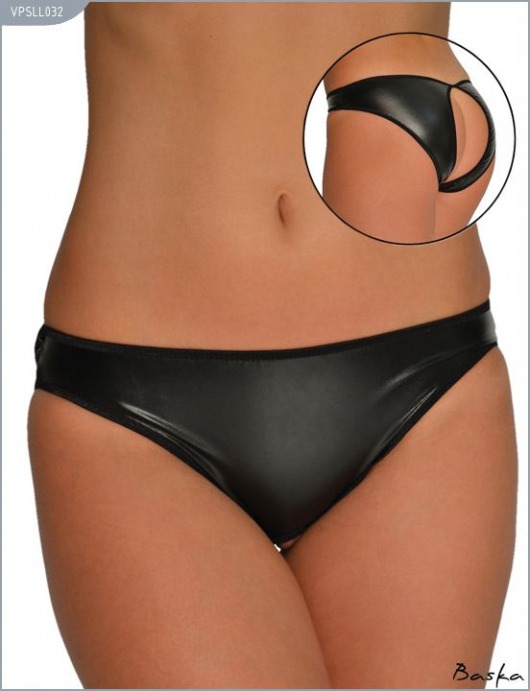 Контактные трусики-слипы из материала с wet-эффектом - Ванильный рай купить с доставкой