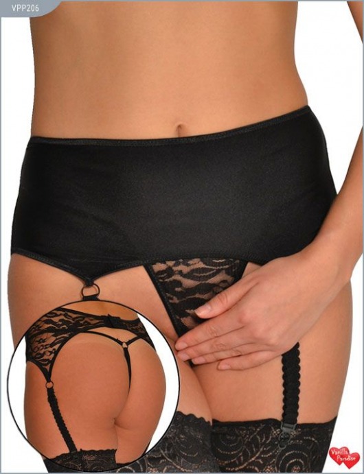 Пояс с кружевом сзади и контактные трусики-стринги с цветочным узором - Ванильный рай купить с доставкой