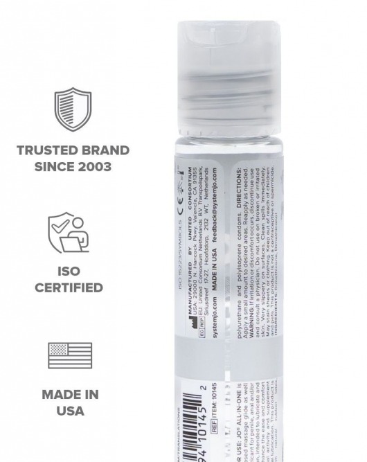 Массажный гель ALL-IN-ONE Massage Oil Sensual нейтральный - 30 мл. - System JO - купить с доставкой в Новосибирске