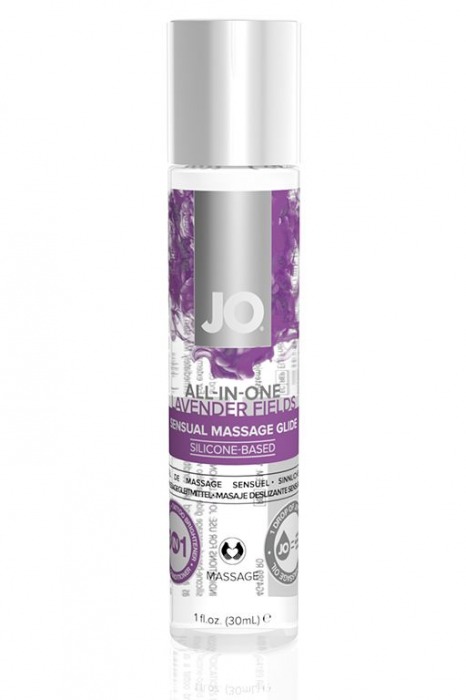 Массажный гель ALL-IN-ONE Massage Oil Lavender с ароматом лаванды - 30 мл. - System JO - купить с доставкой в Новосибирске