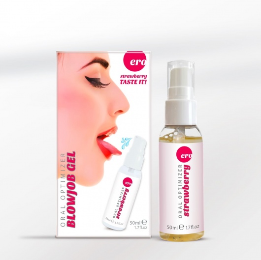 Увлажняющий гель для орального секса с ароматом клубники - 50 мл. - Ero - купить с доставкой в Новосибирске