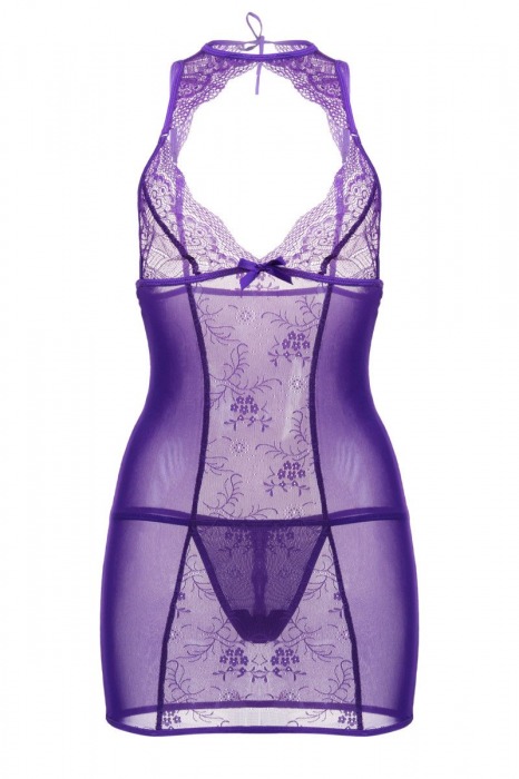 Сорочка с фигурным декольте и трусиками в комплекте - Candy Girl купить с доставкой
