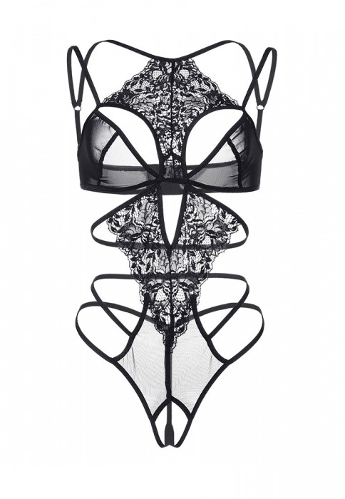 Эротическое боди с кружевным жабо - Erolanta купить с доставкой