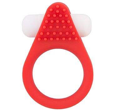 Красное эрекционное кольцо LIT-UP SILICONE STIMU RING 1 RED - Dream Toys - в Новосибирске купить с доставкой
