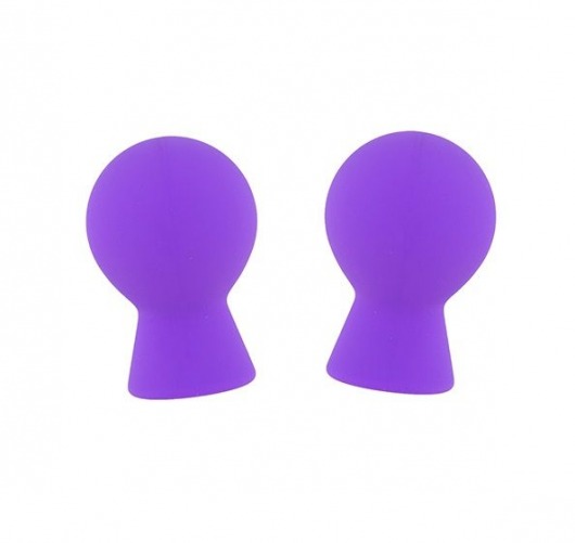 Фиолетовые присоски для груди LIT-UP NIPPLE SUCKERS SMALL PURPLE - Dream Toys