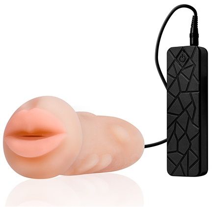 Мастурбатор-ротик с вибрацией REALSTUFF VIBRATING MASTURBATOR MOUTH - Dream Toys - в Новосибирске купить с доставкой