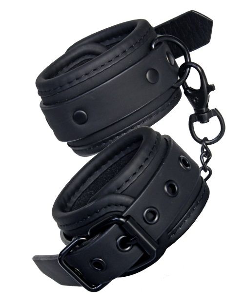 Чёрные наручники BLAZE HANDCUFF BLACK - Dream Toys - купить с доставкой в Новосибирске