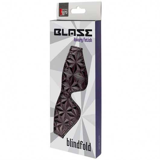 Фиолетово-черная маска BLAZE BLINDFOLD PURPLE - Dream Toys - купить с доставкой в Новосибирске