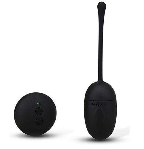 Чёрное виброяичко с ДУ REMOTE CONTROL EGG BLACK - Seven Creations
