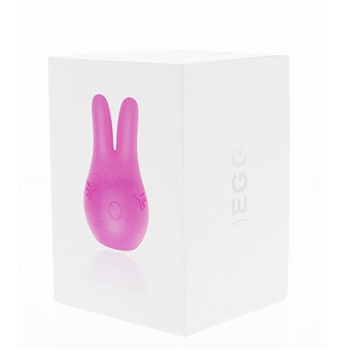 Розовый вибростимулятор NELLY с ушками - Dibe