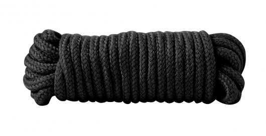 Чёрная хлопковая верёвка Bondage Rope 16 Feet - 5 м. - Blush Novelties - купить с доставкой в Новосибирске