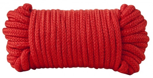 Красная хлопковая верёвка Bondage Rope 33 Feet - 10 м. - Blush Novelties - купить с доставкой в Новосибирске