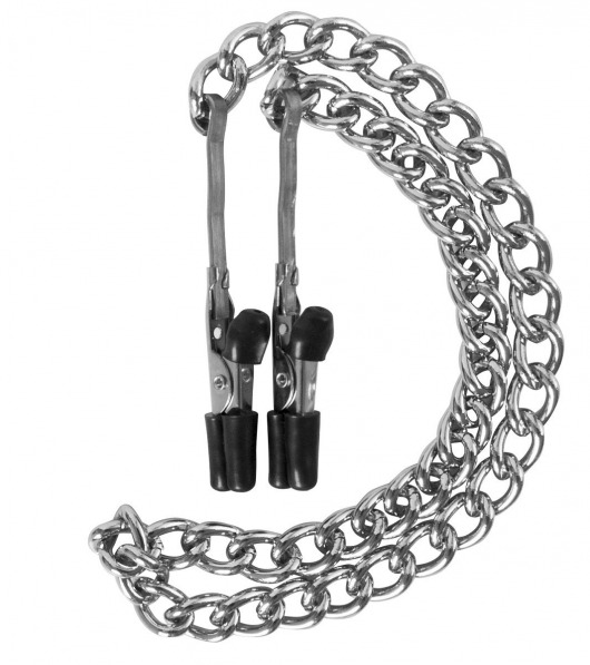 Зажимы на соски Mini Munchers Nipple Clamps с цепью - Blush Novelties