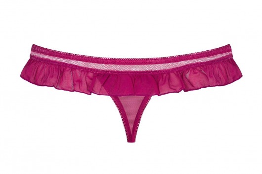 Трусики-стринги с рюшами Lillove - Obsessive купить с доставкой
