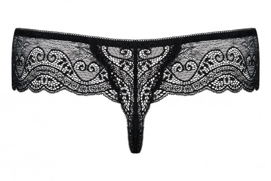 Трусики-стринги Miamor из цветочного кружева - Obsessive купить с доставкой