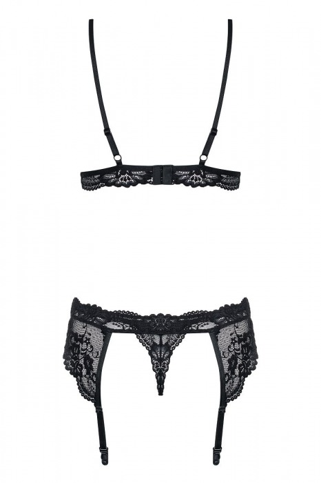 Чувственный кружевной комплект из 3 предметов - Obsessive купить с доставкой