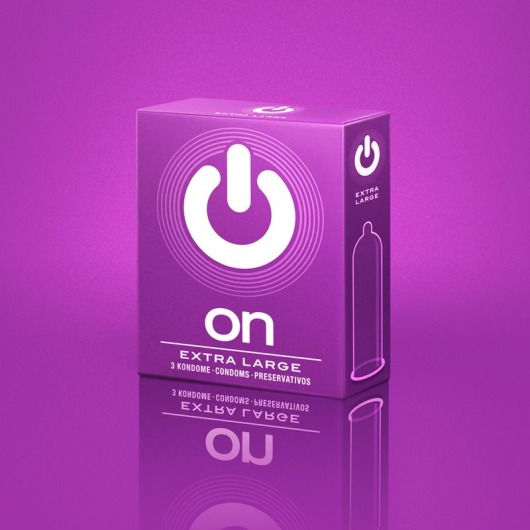 Презервативы увеличенного размера ON) XX-Large - 3 шт. - R&S GmbH - купить с доставкой в Новосибирске
