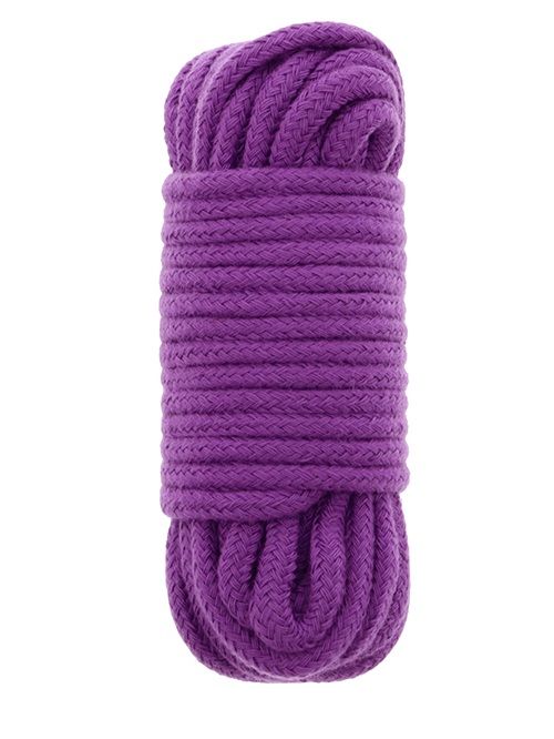 Фиолетовая хлопковая веревка BONDX LOVE ROPE 10M PURPLE - 10 м. - Dream Toys - купить с доставкой в Новосибирске