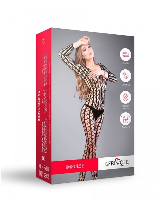 Ажурный комбинезон с тонкими вертикальными полосками - Le Frivole купить с доставкой