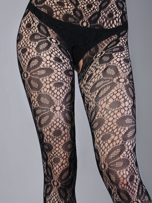 Ажурный комбинезон с крупным цветочным рисунком - Le Frivole купить с доставкой