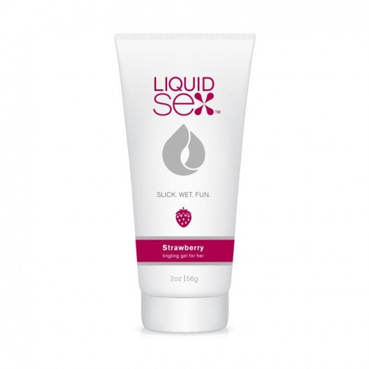 Съедобная смазка с согревающим эффектом и ароматом клубники Liquid Sex Tingling Gel for Her Strawberry - 56 гр. - Topco Sales - купить с доставкой в Новосибирске