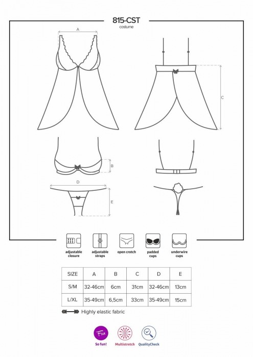 Игривый костюм зайки - Obsessive купить с доставкой
