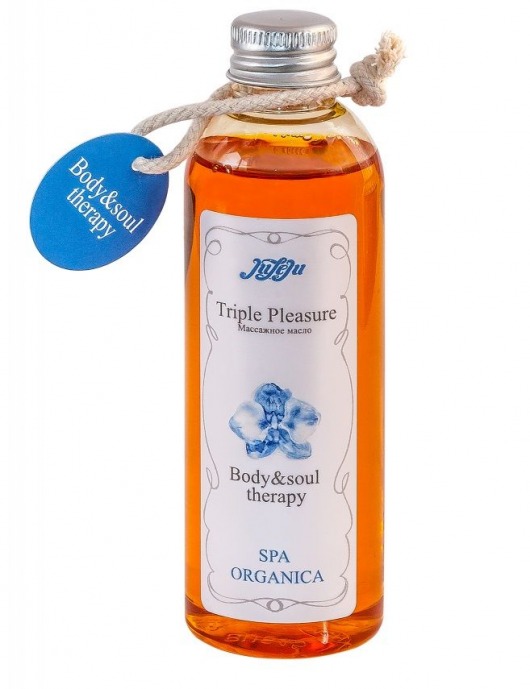 Массажное масло Triple Pleasure Spa Organica - 100 гр. - JULEJU - купить с доставкой в Новосибирске