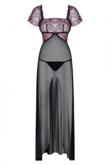 Очаровательная сорочка в пол Sedusia с кружевным верхом - Obsessive купить с доставкой