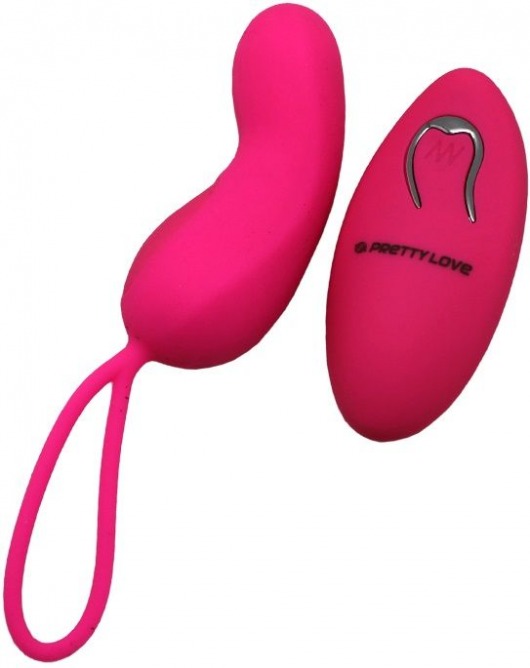 Розовое виброяйцо Clyde с пультом ДУ и 12 видами вибрации - Baile