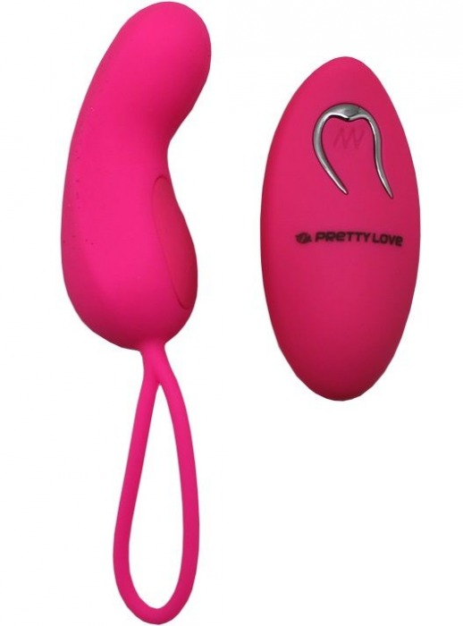 Розовое виброяйцо Clyde с пультом ДУ и 12 видами вибрации - Baile