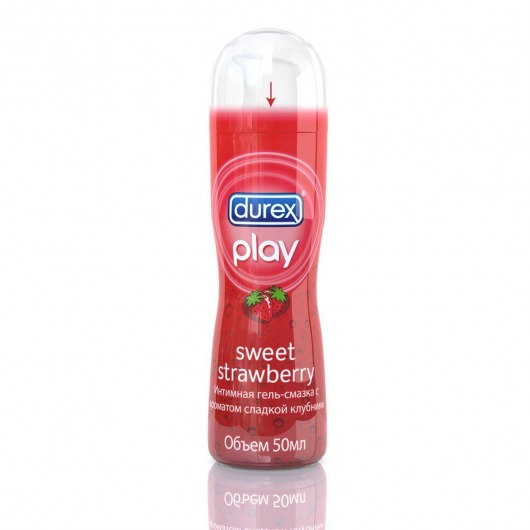Интимная гель-смазка DUREX Play Sweet Strawberry с ароматом сладкой клубники - 50 мл. - Durex - купить с доставкой в Новосибирске